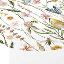 Vægcirkel Forårseng med sommerfugle - UN Designs – print på aluminium (Alu-Dibond)
