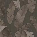 Papel pintado Jungla naturaleza no tejido hojas de palmera marron para salon, cocina