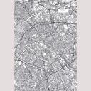 Fototapet - Kort over Paris