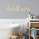 Décoration en bois placage peuplier Wellness (3-delig)