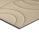 Billede Abstrakte ringe beige - Grande – print på aluminium (Alu-Dibond)