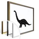 Póster Nouveauprints - Dinosaurio geométrico Diplodoccus