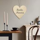 Wanddecoratie Populierenhout Beste Mama