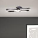 Deckenleuchte Chloe, schwarz, 52 x 30 cm, Metall LED-Deckenleuchte, dimmbar