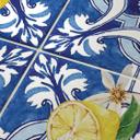 Azulejos Adhesivos Siciliana en azul con limones - lote de 12