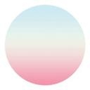 Sticker mural - Ombre Arc-en-Ciel - Rond