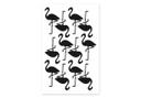 Sticker mural - Set flamants roses