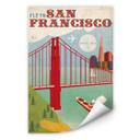 Zelfklevende Poster  PAN AM - Fly to San Francisco