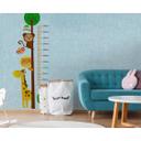 Vævet tapet Kids Grow Stick løve sommerfugl fototapet Designwalls i blå og brun 