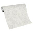 Non-woven tapet i jungle-look i hvid
