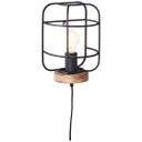 Wandleuchte Inga, braun, 29 x 19 cm, Holz Wandlampe