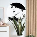 Muursticker rond Fashion Victim