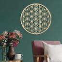Decoración en madera de álamo - Flor de la vida