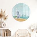 Glasbillede - Dubai Beach - Burj Al Arab - Rivers - Rundt