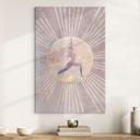 Lienzo yoga saludo al sol rosa | oro rosa - Manovski