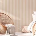 tapet striber - non-woven tapet landhus af A.S. Création beige hvid bæredygtig 386652