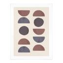 Póster 1X Studio - Formas abstractas en tonos tierra