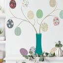 Sticker mural Set d'œufs de Pâques multicolores (21 pièces)