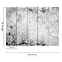 non-woven tapet CementCrack fototapet Designwalls i hvid og grå 