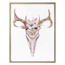 Póster Kvilis - Pluma de calavera boho