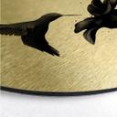 Alu-Dibond Rund Guldeffekt - Ireland - Hummingbird – print på aluminium (Alu-Dibond)