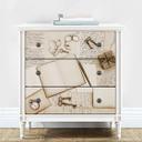 Vinilo adhesivo muebles, vinilo decorativo - lavable - Letras antiguas 02