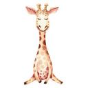Sticker mural Kvilis - Girafon assoupi