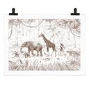 Póster del desfile de la selva con animales - Kikki Belle