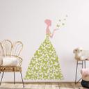 Sticker mural - Lady with Butterflies-vert
