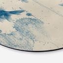 Tableau sur alu-Dibond Poissons bleus - Rond