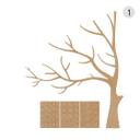 Decoración mural árbol XXL - MDF naturaleza