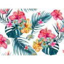non-woven tapet Tropical Art palmer jungle fototapet Designwalls i farverigt og hvidt 
