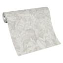 Non-woven tapet i jungle-look i grå