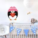 Sticker mural - Manchot avec un message d'amour