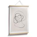 Póster NKTN - Line Art - Mujer con gafas