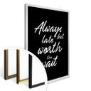 Plakat - Always late but worth the wait