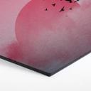 Hexagon - Alu-Dibond zilverereffect Nordic Creators - Pink Sunshine
