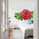 Sticker mural - Rose rouge XXL