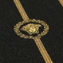 Versace ikke-vævet tapet I Love Baroque striber Medusa sort guld luksuriøst