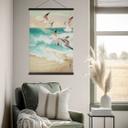 Póster de tela gaviotas en la playa - SpaceFrog Designs