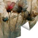 Tapet cirkel Buket af tørrede blomster - Treechild - vliesetapet/selvklæbende non-woven tapet