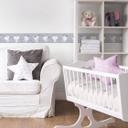 A.S. Création Lovely Kids Frise autocollante enfant - Gris, Blanc
