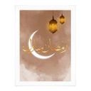 Plakat Ramadan Mubarak med lanterner