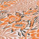 Papel pintado no tejido con motivo floral beige anaranjado - papel pintado con gramíneas