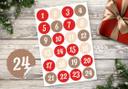 Adventskalender Set - Polka Dots