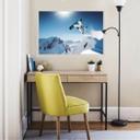 Poster autocollant - W - Snowboarder
