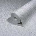 Papel pintado no tejido con motivo de rombos grises y gráficos geométricos