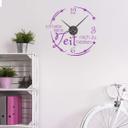 Wallsticker Ich habe keine Zeit Wanduhr - 54x52 cm