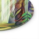 Glasbillede - Fortryllet skov i lyset - DigitalArtsi - Round
