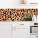 Revêtement pour cuisine - Alu-Dibond - Bois